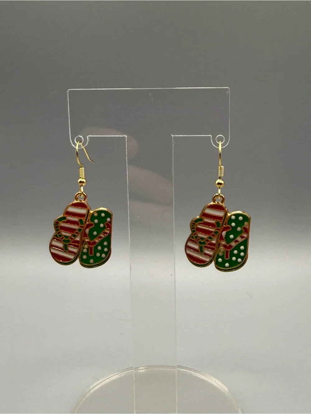 Christmas in July Earrings - Handmade #E0547C